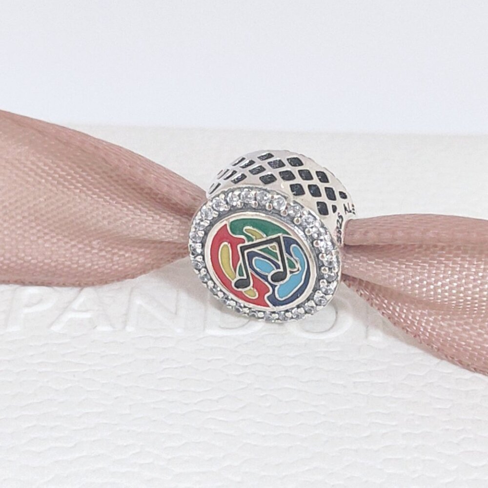 Pandora Engravable Musical Note Charm Bead S925 Silver with box